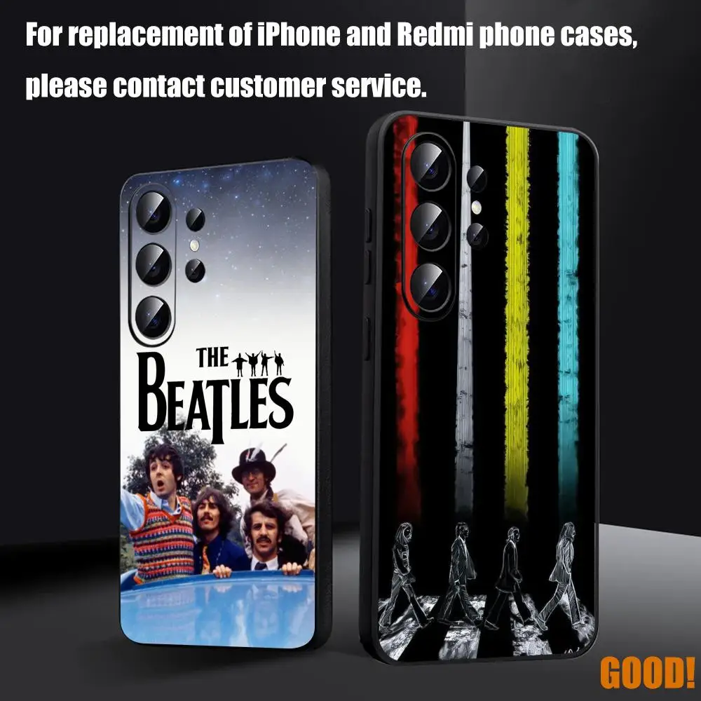 Фото Чехол для телефона The Beatles для Samsung Galaxy S26 S25 S24 S23 S22 S21 S20 Plus Ultra Fold A, мягкий, черный №1