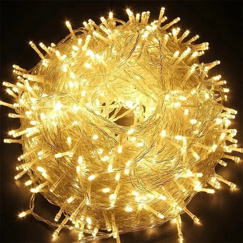 3/4/5/10m LED String Lights Garland Fairy Light Christmas Tree Lamp Outdoor Indoor Waterproof Party Wedding Decoration Lighting