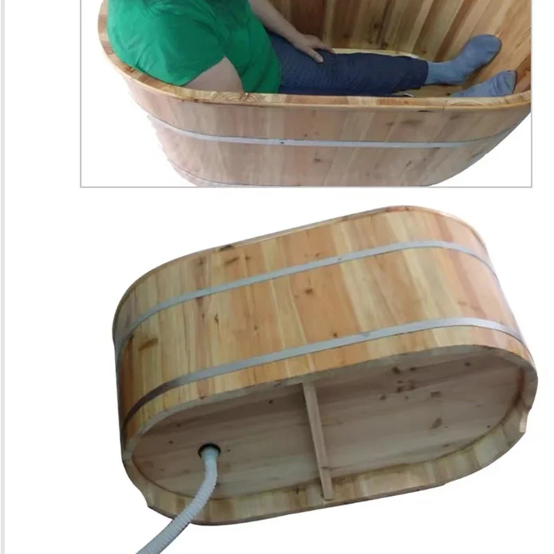 Большая цельная деревянная ванна большой красивый сливной изоляционный