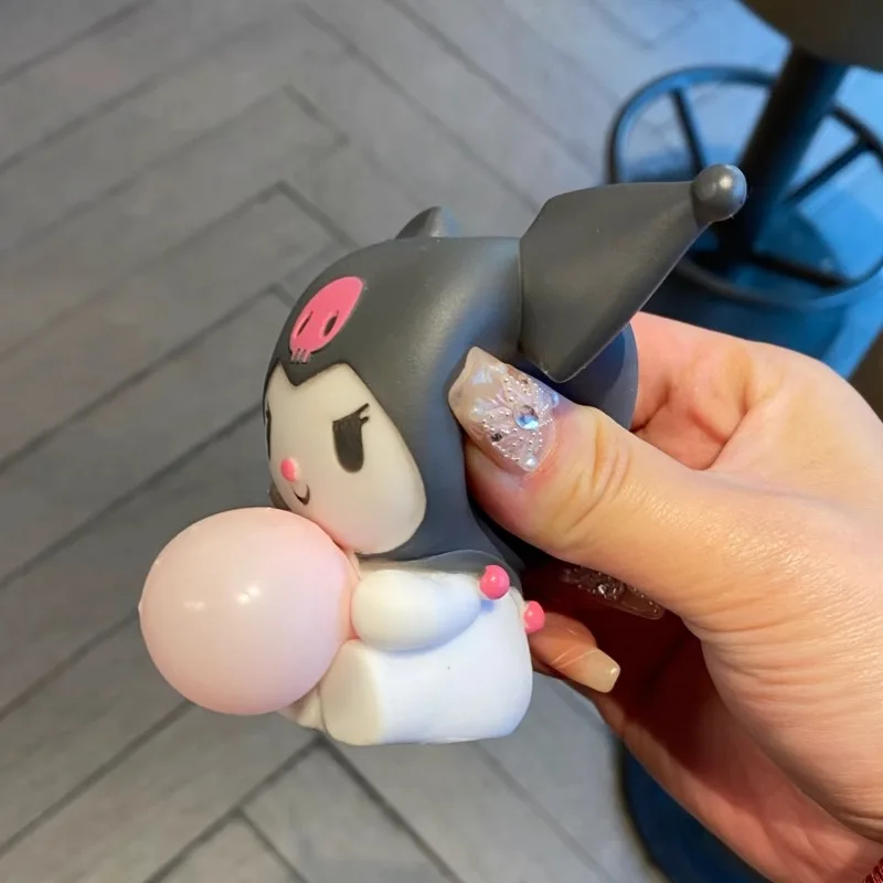 Мультяшная игрушка Sanrio Unzip Pinch Le Kuromi кукла для снятия стресса мягкая нефритовая