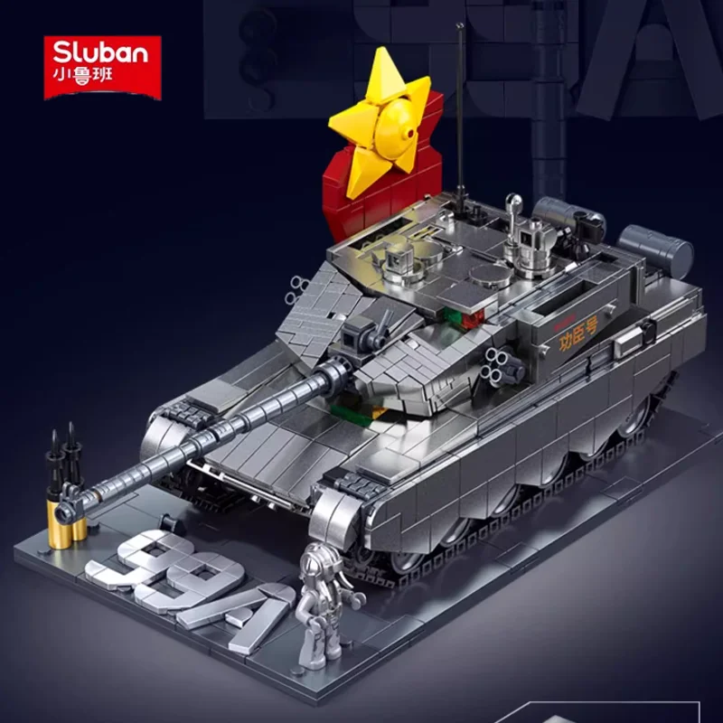SLUBAN военная серия головоломка натуральная 99A сверхмощная основная станция танк