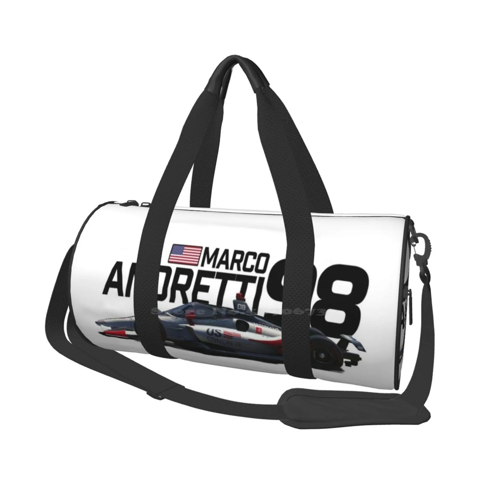 

Ma98 Aa-Ca-Ma 2020 (Black Text) Shoulder Bag Shopping Storage Bags Satchel Men Women Marco Son Italian Race Car Racer Car