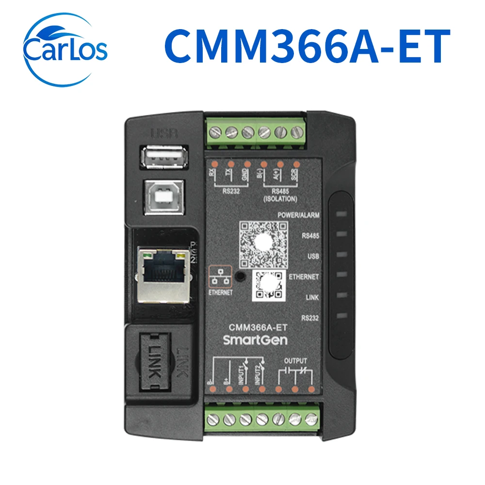 Фото Модуль облачного мониторинга SmartGen CMM366A‑4G CMM366A‑ET CMM366A‑WIFI 4G WIFI Ethernet для дизельного генератора. №2