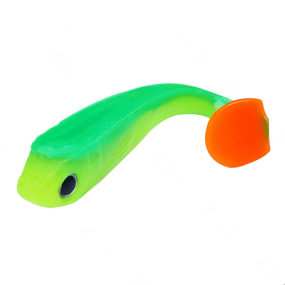 

5pcs/pack 6.5cm 3g T-Tail 3-Color Fishing Lures Soft Bait Decoy Fake Bait For Catfish Perch Bass Pike Lure Pesca Iscas Tackle