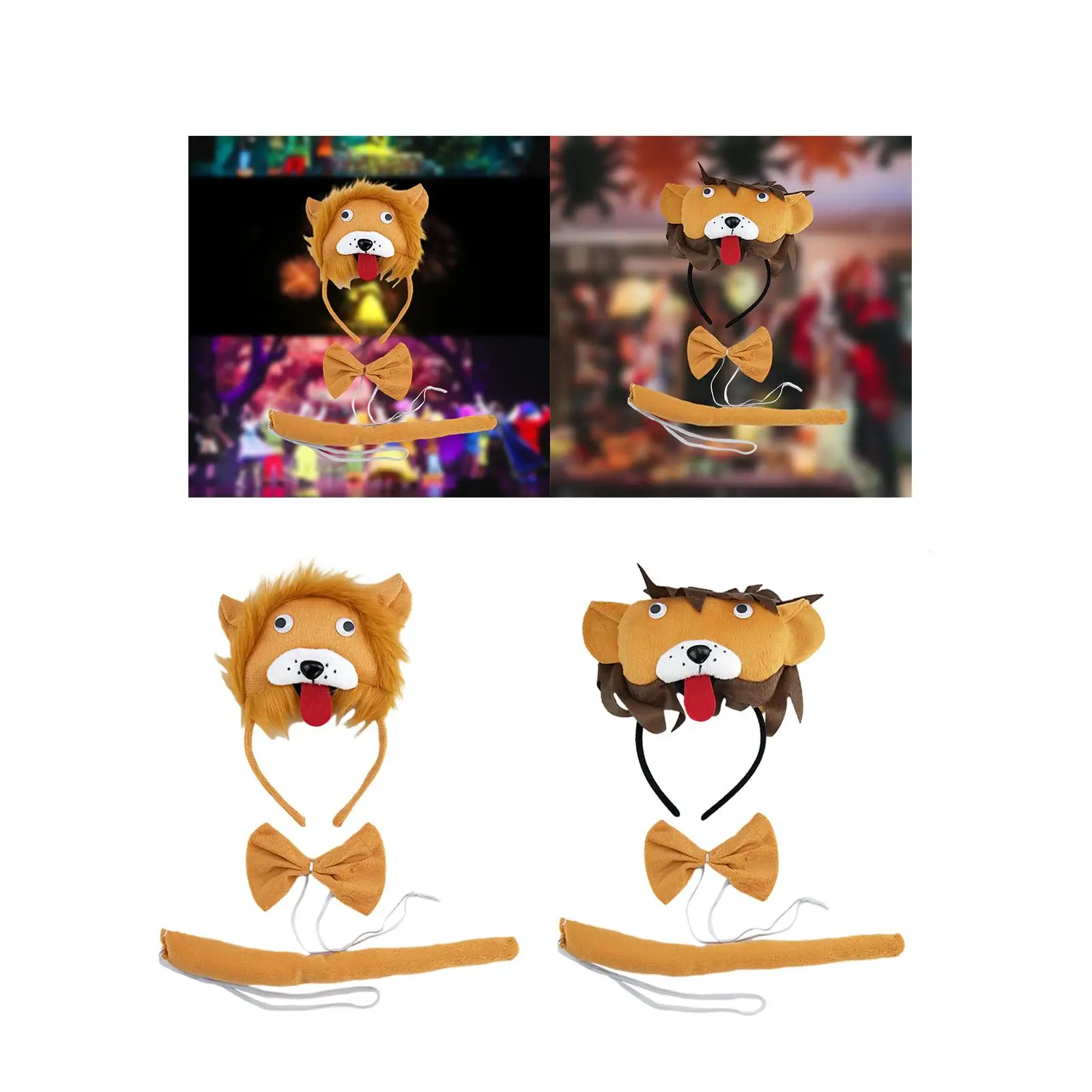 

Kids Animals Costume Set Tail Animal Fancy Costume Halloween Party Cosplay for Theater Stage Masquerade Holiday Parties New Year