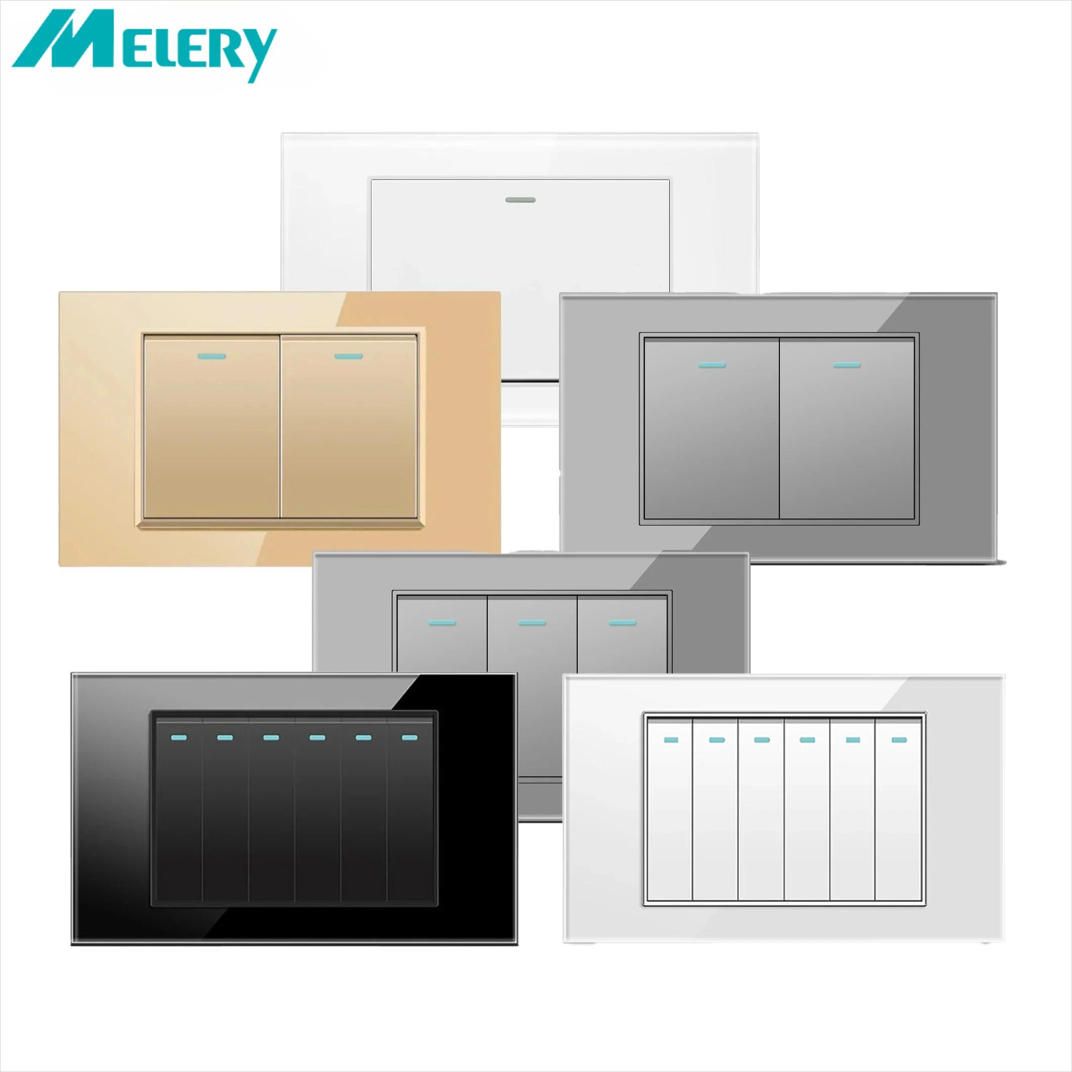 Американская Мексика 4x2 Выключатель света Италия Чили Настенный давление Темпер