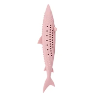 silicone fish cat chewing toys catnip pet teeth cleaning toy clean teeth toothbrush chew cats toys molar stick teeth cleaning