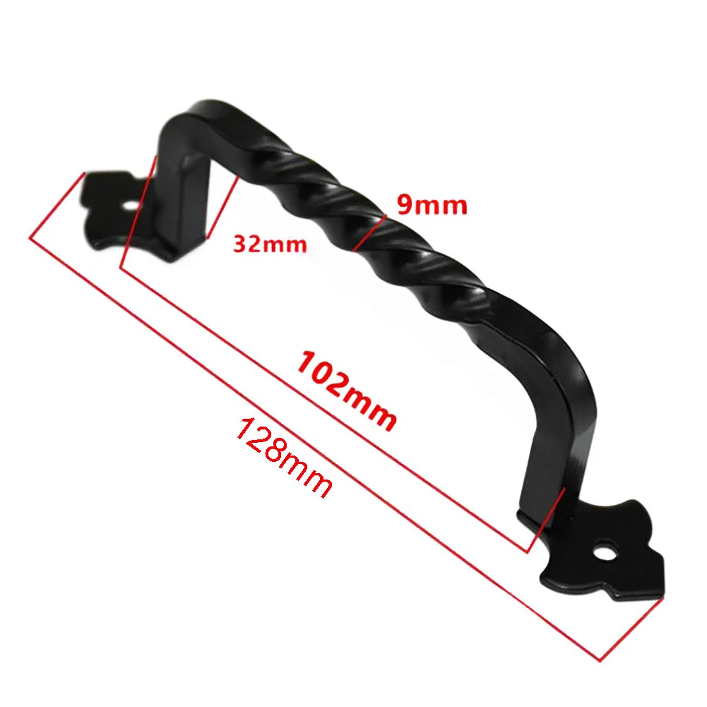 

Barn Door Handle For Wooden Garden Doors Shed Cabinet Doors Vintage Iron Handle Furniture Wardrobe Pull Decorative Hardware