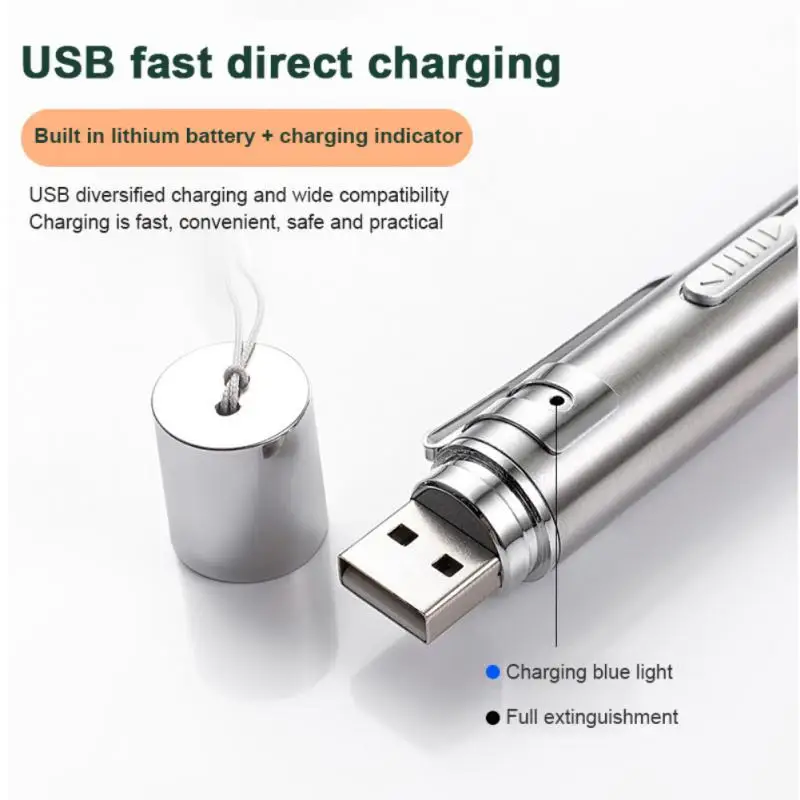 

УФ-фонарик 7 в 1 с USB-зарядкой и разными рисунками