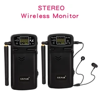 in ear monitor system stereo wireless stage comeback multi function sound transmission dual channel audio transmitter receiver