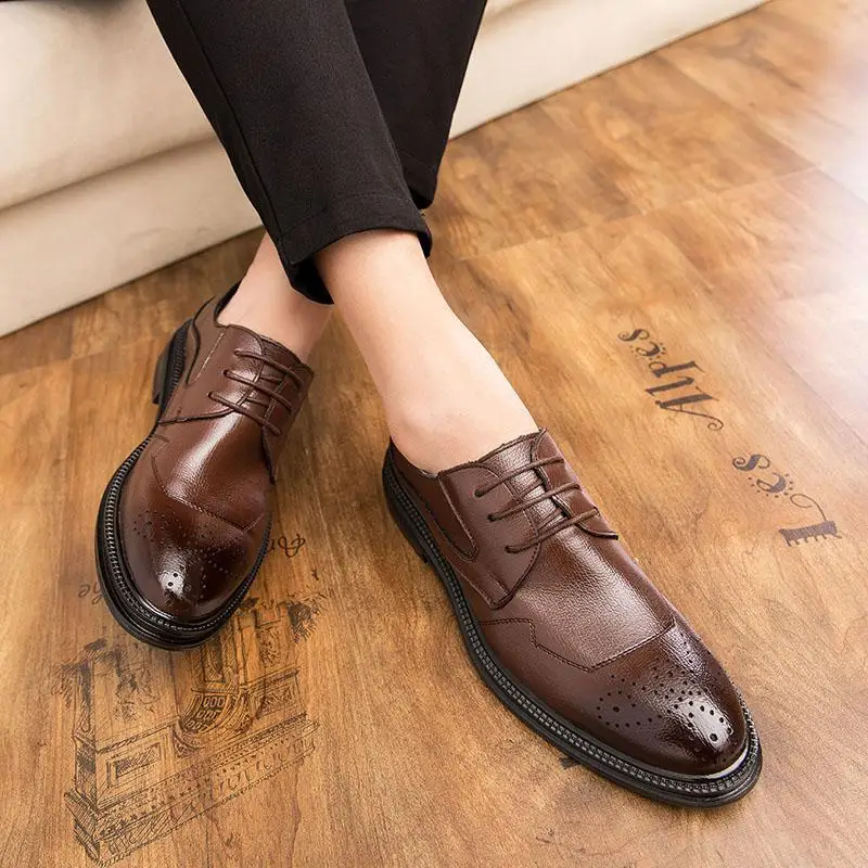 

Working Boots Men's Autumn British Wild High-Top Men's Sports and Leisure Mid-Top White Leather Shoes Suit
