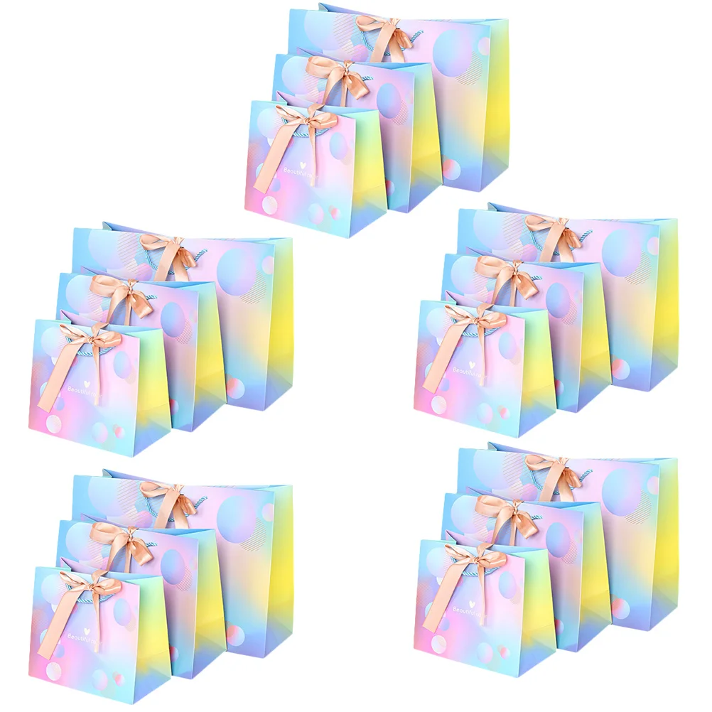 

15 шт., ленточные подарочные пакеты