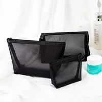 1pcs womenfashion small large black toiletry clear cosmetic bag travel makeup organizer storage bags case pouches