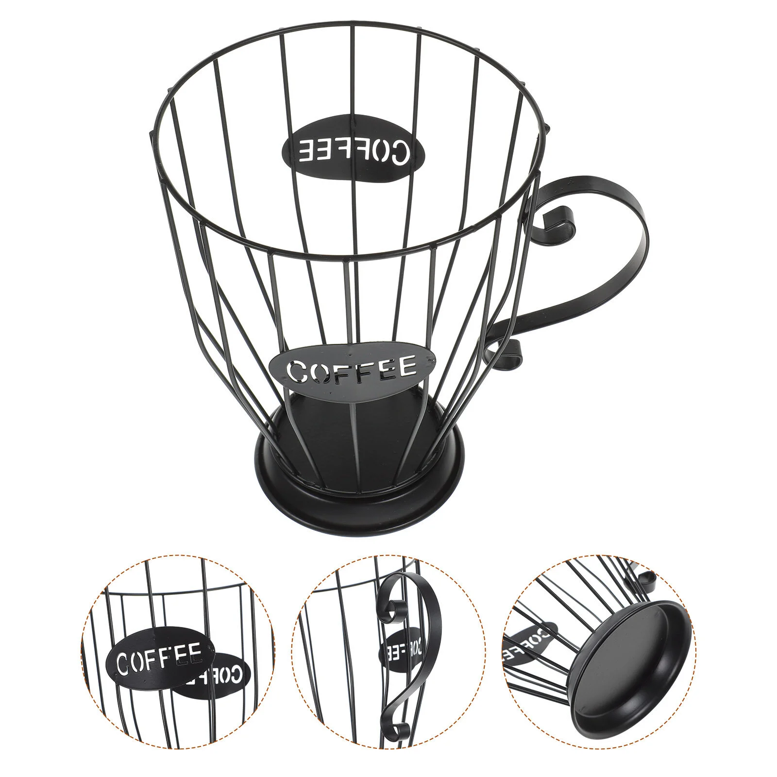 

Holder Table Containers For Foods Italian Basket Capsules Display Iron Bar