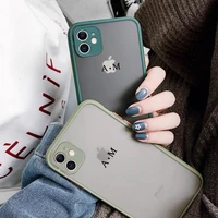 personalise color diy name letters custom initials phone case for iphone 13 12 mini 11 pro x xs max xr 7 8 plus se 20 back cover