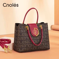 cnoles vintage business women handbag luxury brand designer shoulder bag ladys tote bag top handle bags
