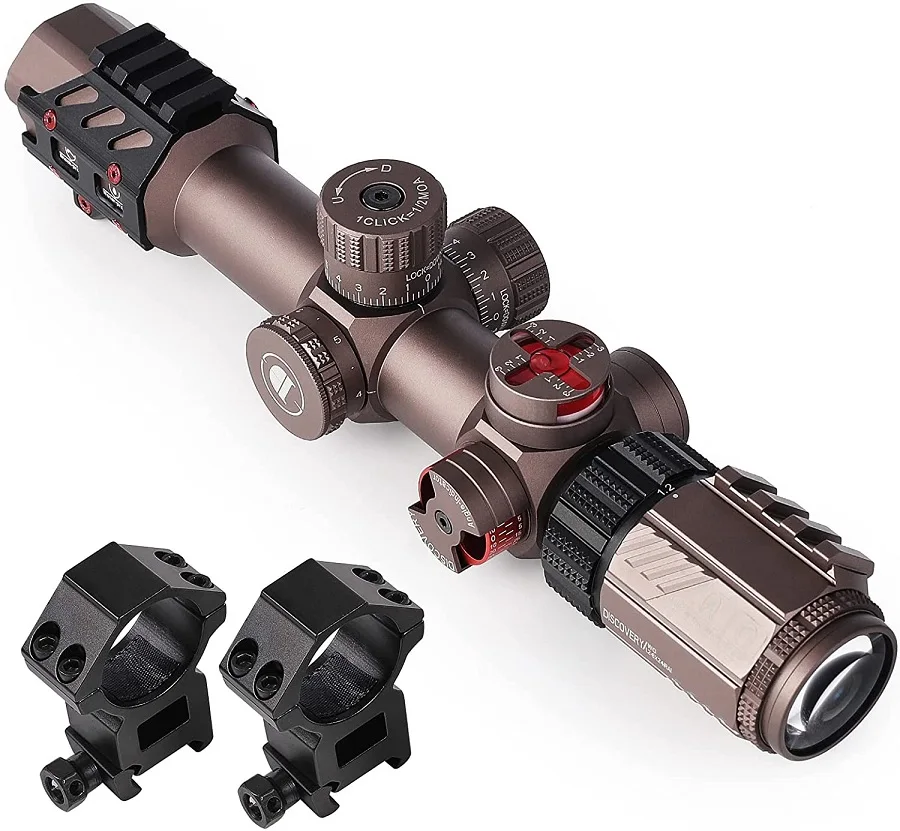 

AR 15 Discovery Riflescope WG 1.2-6 with Bubble Level and Angle Indicator
