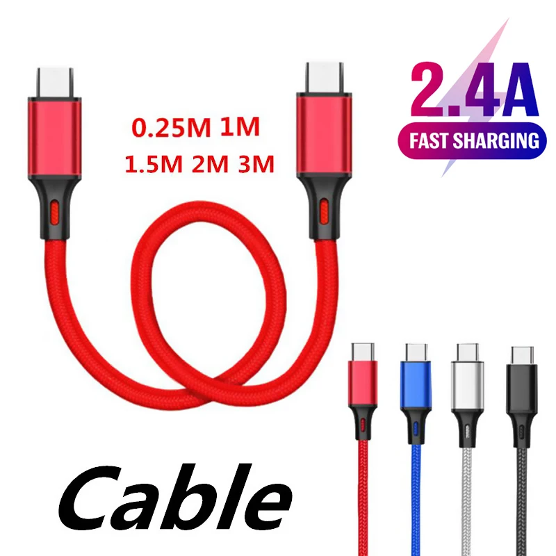 

Portable Mini Short Cable Charging Data Sync Micro USB Type C For Huawei P30 P20 Xiaomi 9 8 Samsung S20 S21 S9 VIVO USB C Cord