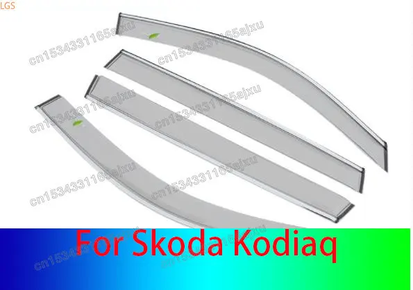 

Rainshield Car Window Rain Eyebrow Car Window Block Cover Rainboard Window Rain Trim Car Accessories for Skoda Kodiaq 2016-2019