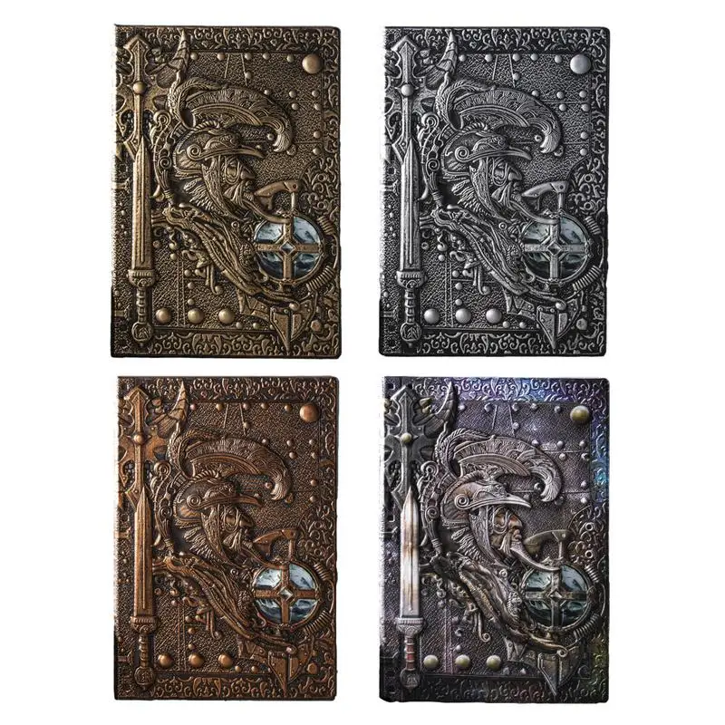 

Retro Notepads A5 Embossed Europe Style Notepads Colorful Diary For Holiday Gift Portable Notebook For Taking Notes Work Study