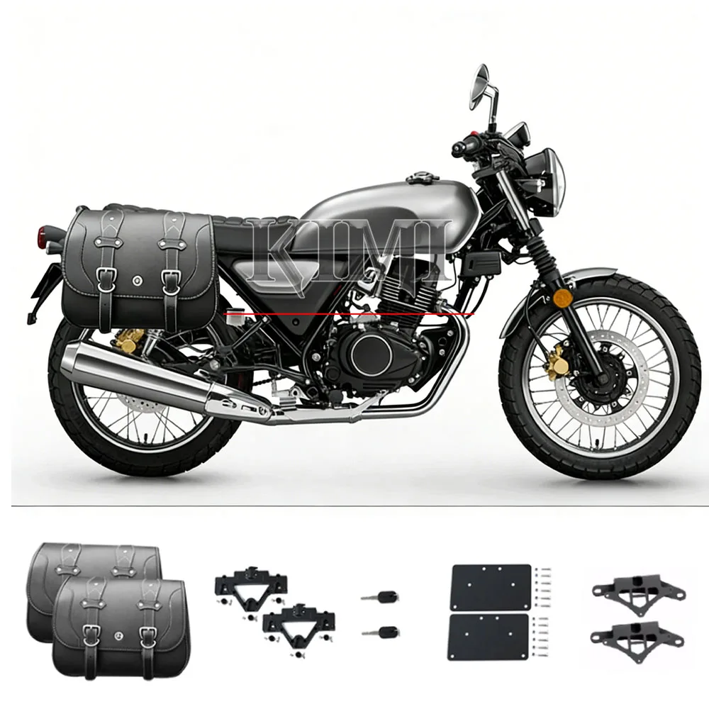 Фото Для HONDA CGX150 CGX 150 мотоцикла, быстросъемная боковая сумка, боковая сумка, подставка, спинка, задняя полка, модификация, аксессуары №4