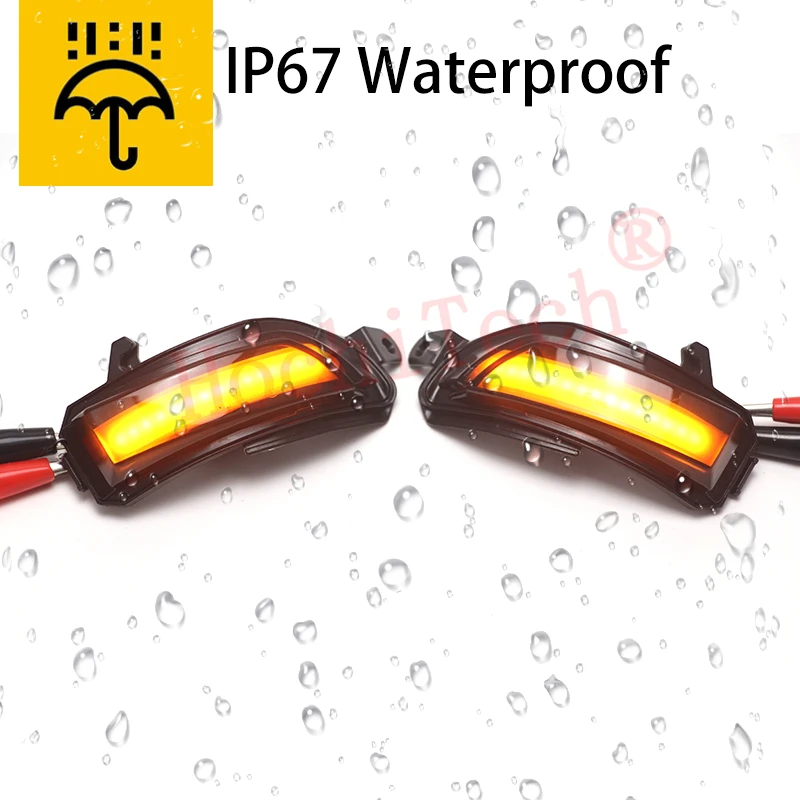 Фото Для Volkswagen VW Polo CK 2020 2021 2022 (Российская версия) Динамический светодиодный боковой указатель поворота в зеркале, сигнальная лампа-мигалка №5