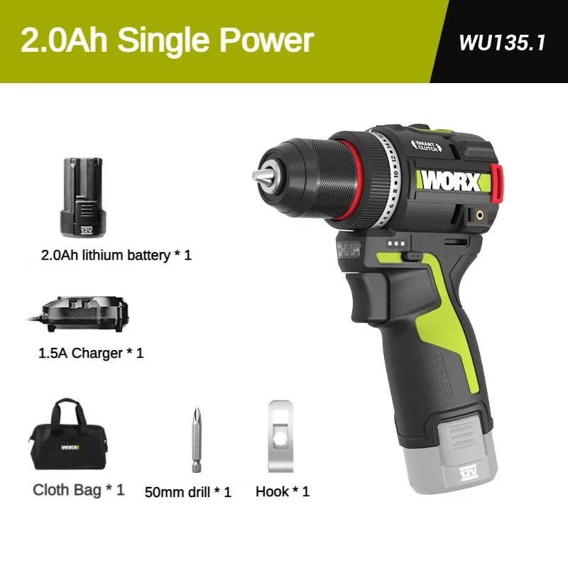 

WORX WU135 Беспроводная дрель