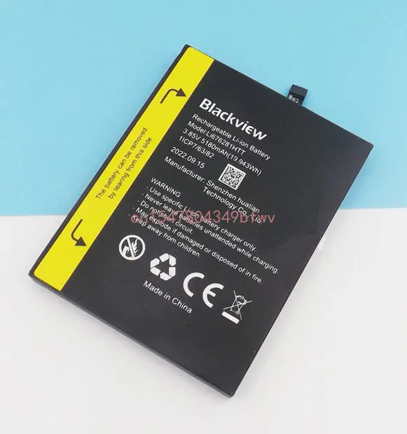 

NewBlackview BV7200 battery 5580mah Li676281HTT For Blackview BV7200 Smartphone IP68 Phone battery