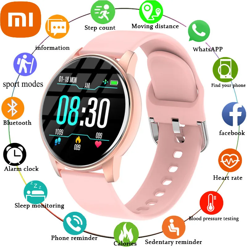 

XIAOMI Smart Watch for Women Real-time Weather Forecast Smartwatch Fitness Tracker Heart Rate Monitor Watches For Android IOS