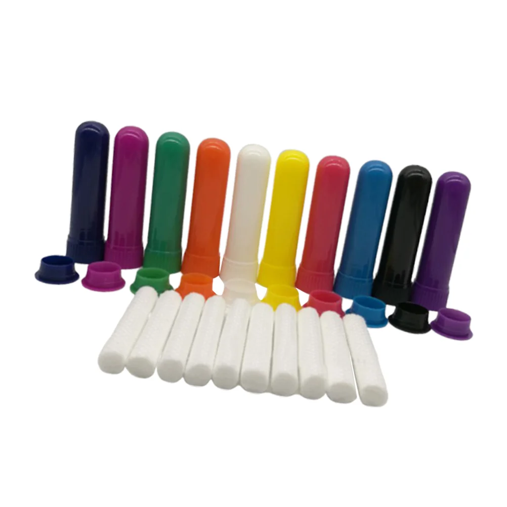 

Inhaler Tube Nasal Tubes Empty Oil Essential Diffuserstick Aromatherapy Cotton Wick Wicks Replacement Blank Aroma