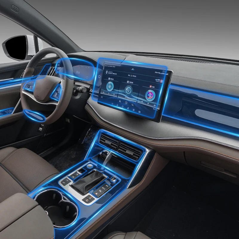 

Suitable for 2021 BYD Tang DM/EV instrument center control gear interior navigation screen TPU protective film