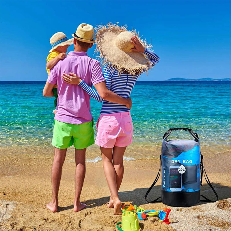 10L 20L Water Proof Hermetic Bag Backpack Outdoor Duffel Raft Sports Swimming Camping Trekking Airtight Dry Watertight Kayak Bag