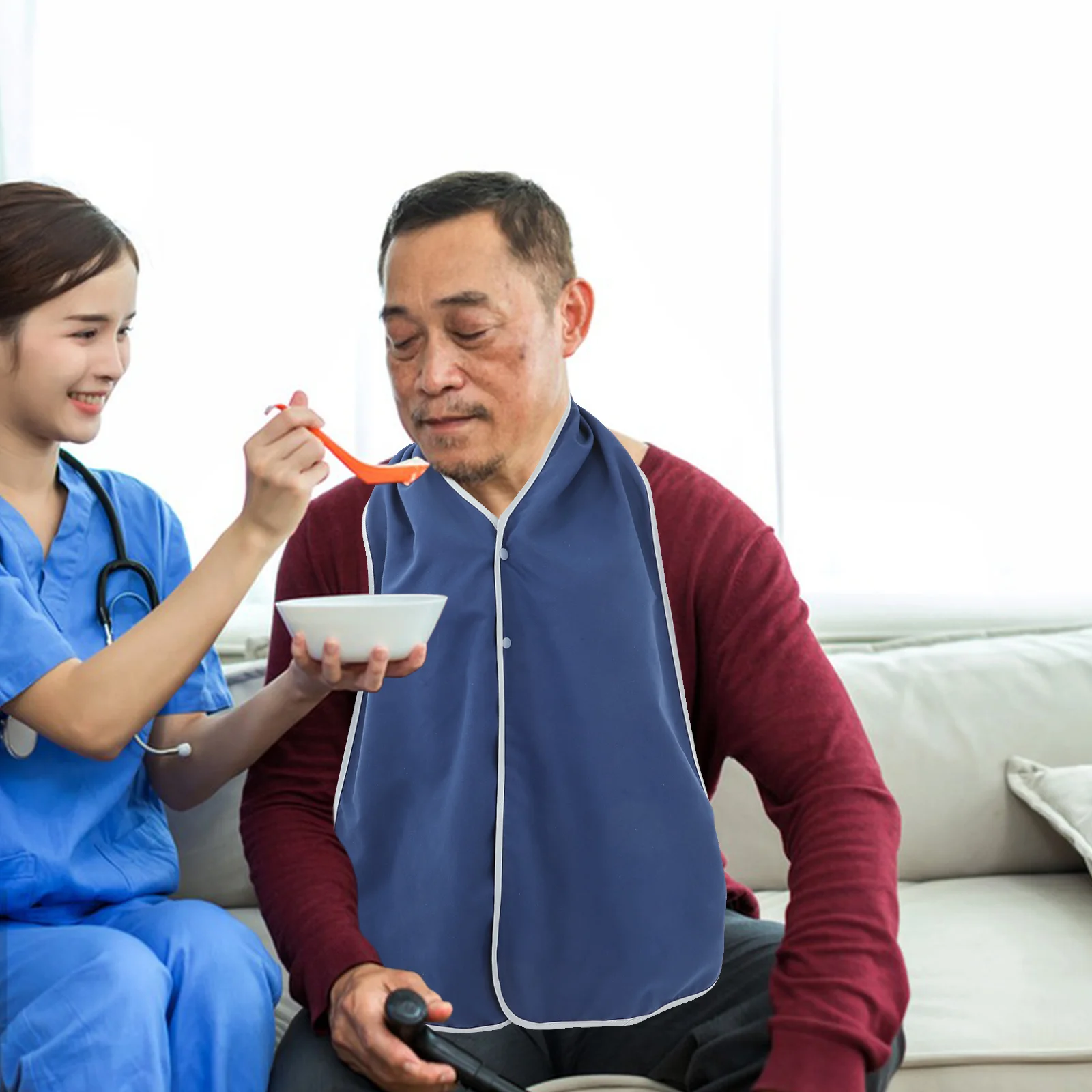 Нагрудник шарф чистящее средство барьерный фартук защита одежды для пожилых