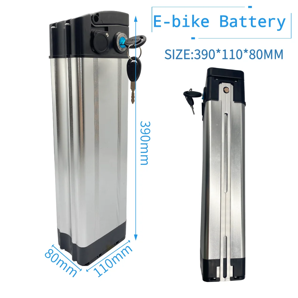 

Batterie de vélo électrique portable 36V, batterie au lithium haute puissance 500W coque en aluminium adaptée au vélo électrique