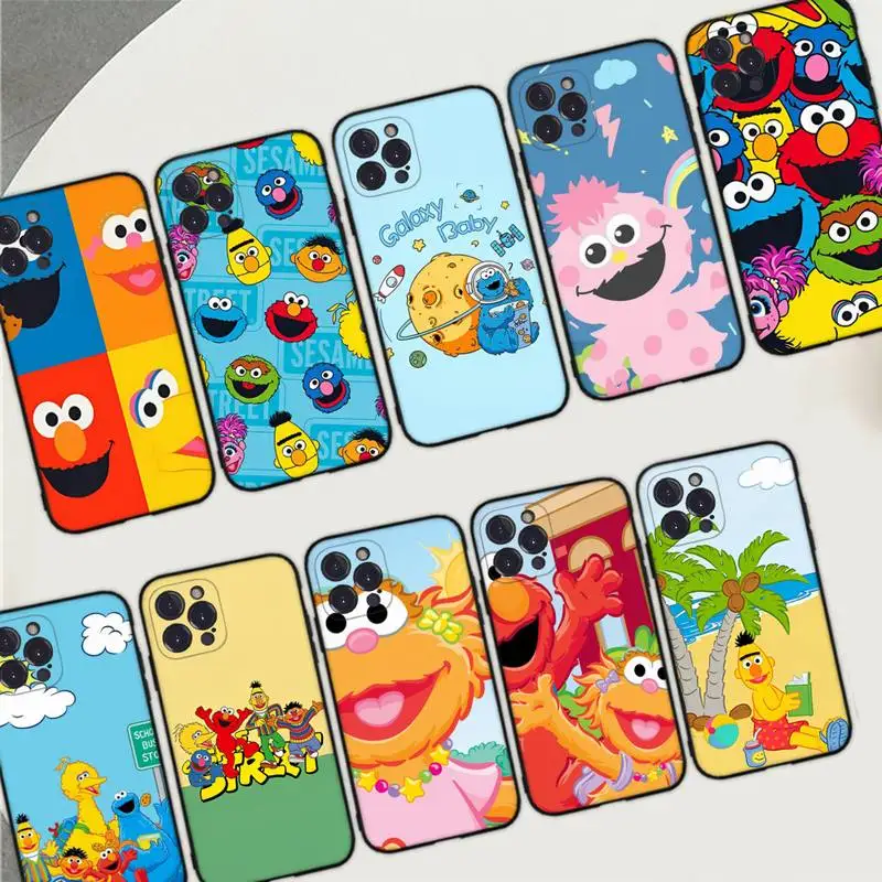 

MaiYaCa Sesame Street Phone Case Silicone Soft for iphone 14 13 12 11 Pro Mini XS MAX 8 7 6 Plus X XS XR Cover