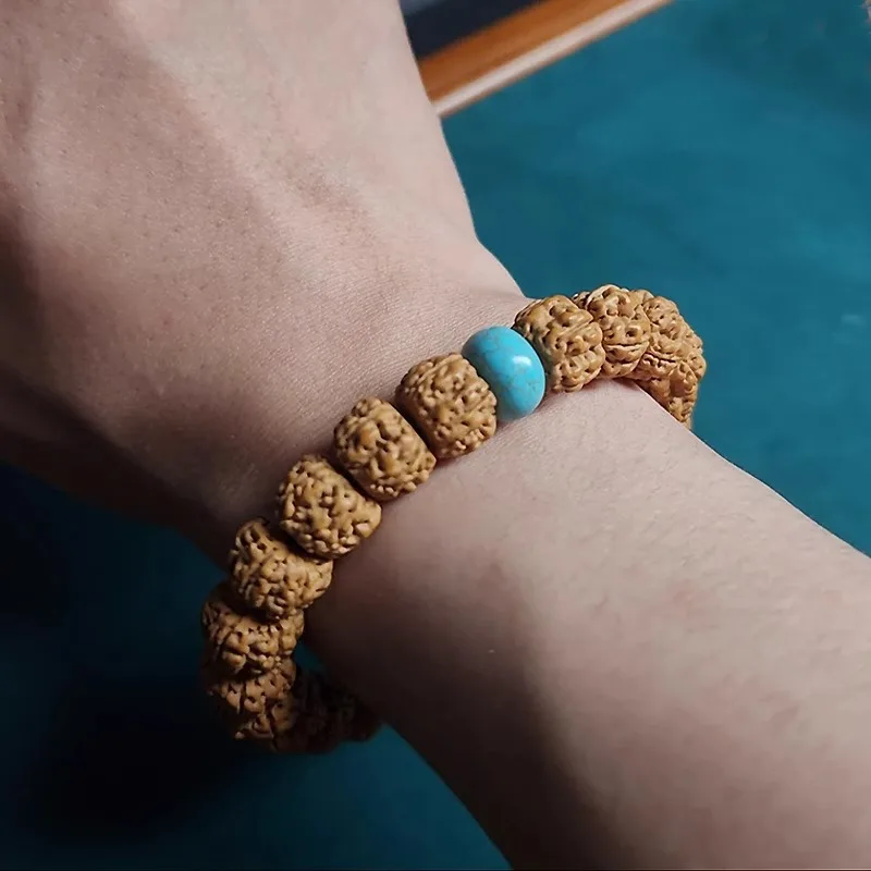 【Jinxuan】Тибетский стиль Браслет Рудракша Корпулентный прямой огранки Орех