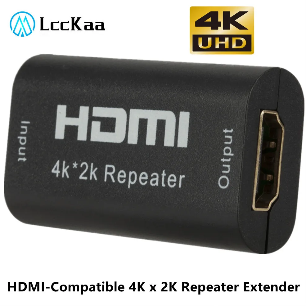 

4K x 2K HDMI-compatible Repeater HD Female to Female Signal Amplifier Extender Up to 40m Lossless Transmission Booster Adapter