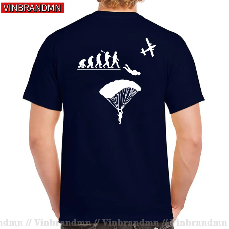 Параплана скайдайвинга эволюции футболка для мужчин эволюция модели парашютный