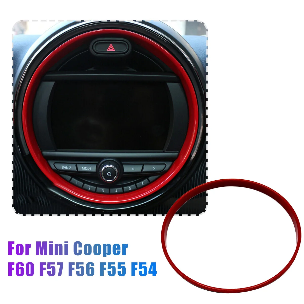 8 дюймовая красная центральная консоль приборной панели навигации крышка