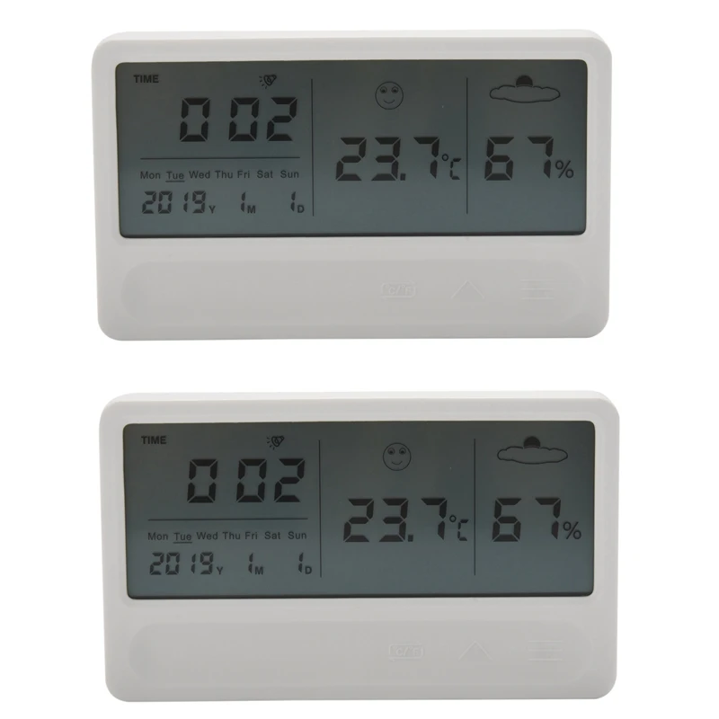 

2 шт., цифровой гигрометр-термометр с магнитной подложкой