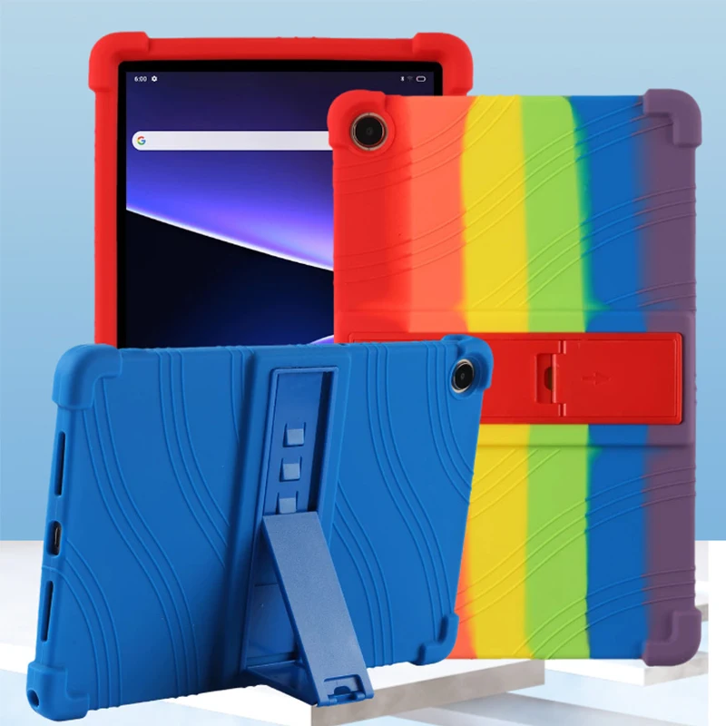 

Silicone Case For Lenovo Tab M10 Plus 3rd Gen 10.6 inch TB-125F Tab M10 HD 2nd Gen TB-X306X M8 P10 E10 Stand Cover Tablet Funda