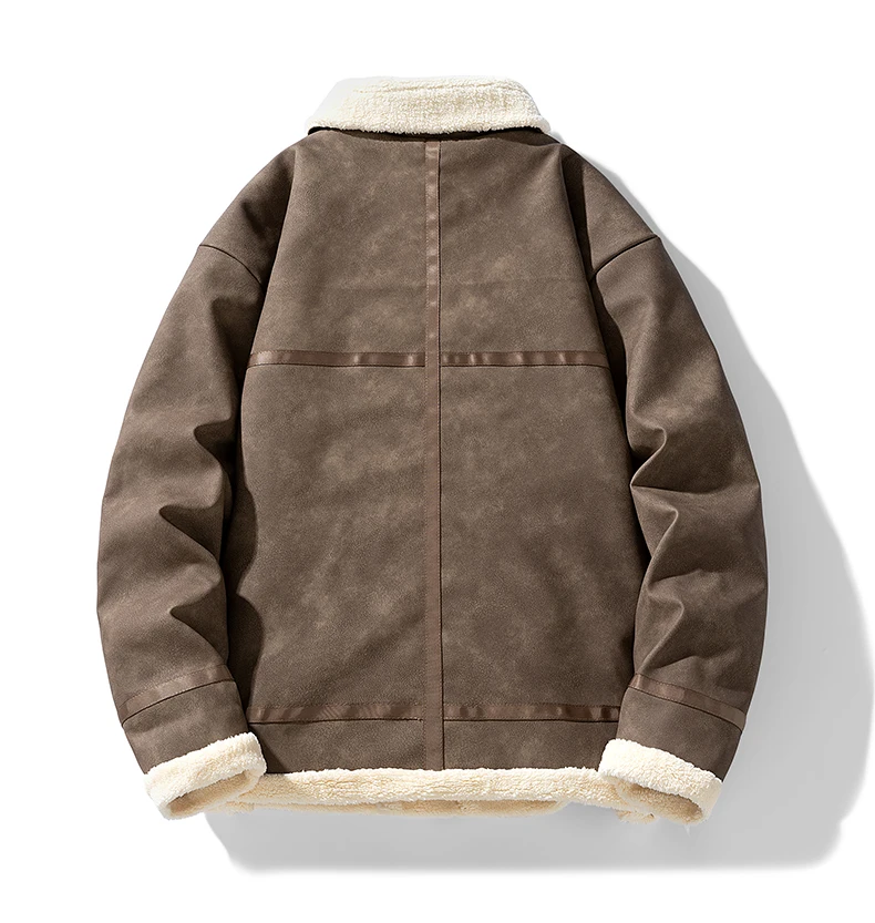 Новая американская винтажная утолщенная куртка на флисовой подкладке мужская
