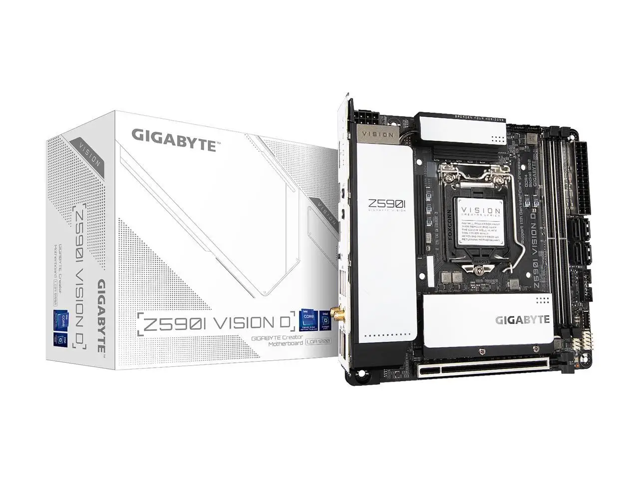 

For GIGABYTE Z590I VISION D Motherboard LGA 1200 Intel Z590 SATA 6Gb/s Mini ITX Intel Motherboard