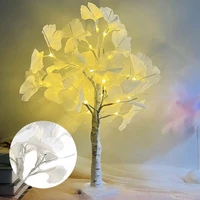 60cm led light birch night lights tree flower maple hanging tree wedding decoration for home tabletop tree light kids gift