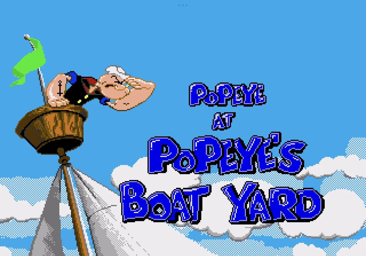 Фото 16-битная игровая карта Pop Eye in High Seas High-Jinks MD для Mega Drive №2
