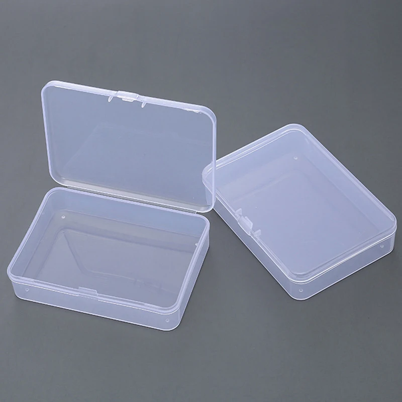 2 шт. прозрачная пластиковая коробка для хранения ювелирных изделий