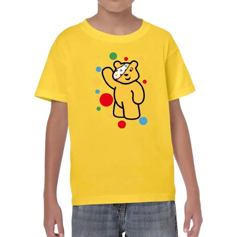 Детские футболки Pudsey Bear топы нужные зрительные школьные дни 2023