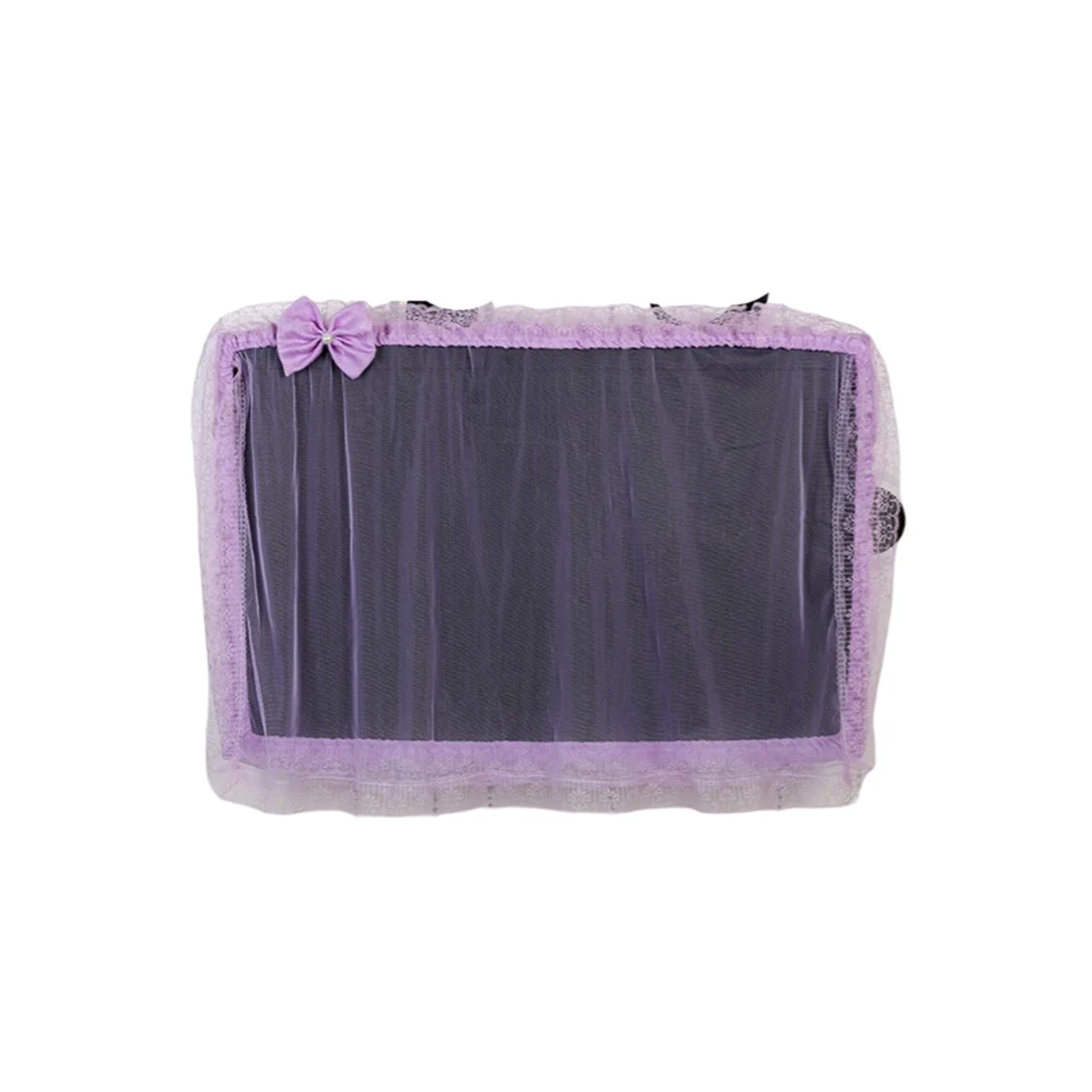 

Кружевной чехол для телевизора, пылезащитные Чехлы, легкие домашние украшения, стирающаяся изящная защита монитора компьютера