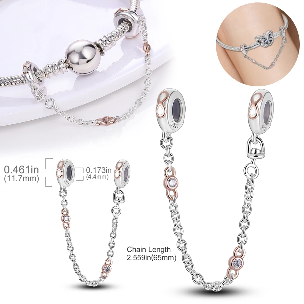 

Silver Clasp Real 925 Silver CZ Zircon pave Pattern Clip Charm Daisy Beads Stopper fit Original Bracelet Charms Jewelry