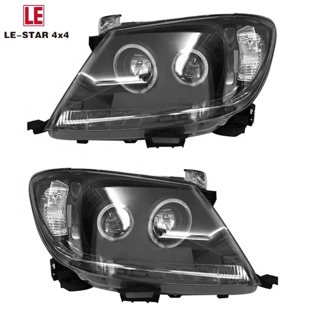 

LE-STAR 4X4 Car modeling of Hilux LED headlight 2008-2014 Hilux Vigo headlight DRL Bi xenon lens high low beam stop lamp